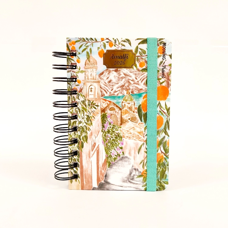 Agenda Mooving 2026 Travel Amalfi Dia por Pagina 10x15 cm con Espiral Art.1402105